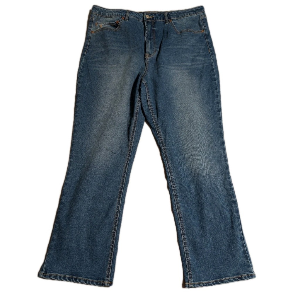 Frye Bootcut Stretch Jeans Women's Size 16 Blue Denim Mid Rise 34x28